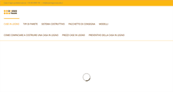 Desktop Screenshot of caseinlegnonaturale.it